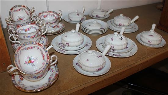 2 sets of Nymphenberg and Ainsley porcelain